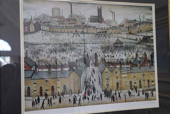 § Laurence Stephen Lowry, RBA, RA (1887–1976) Britain at Play, 18.75 x 24in.